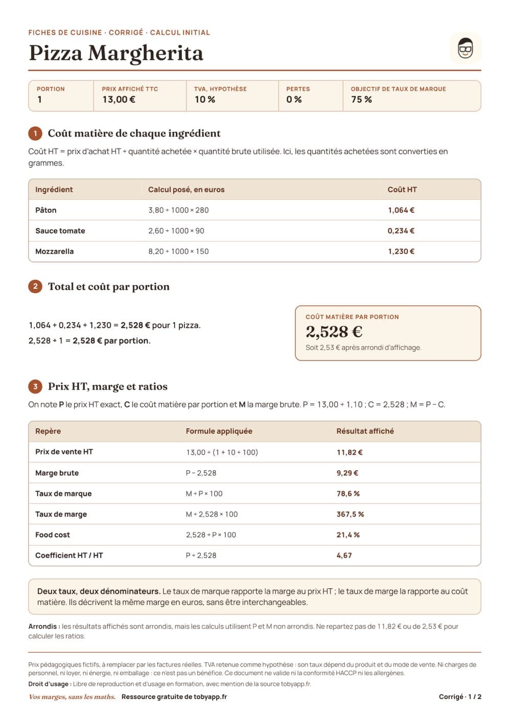 Aperçu du fichier : Corrigé de l’exercice (PDF)