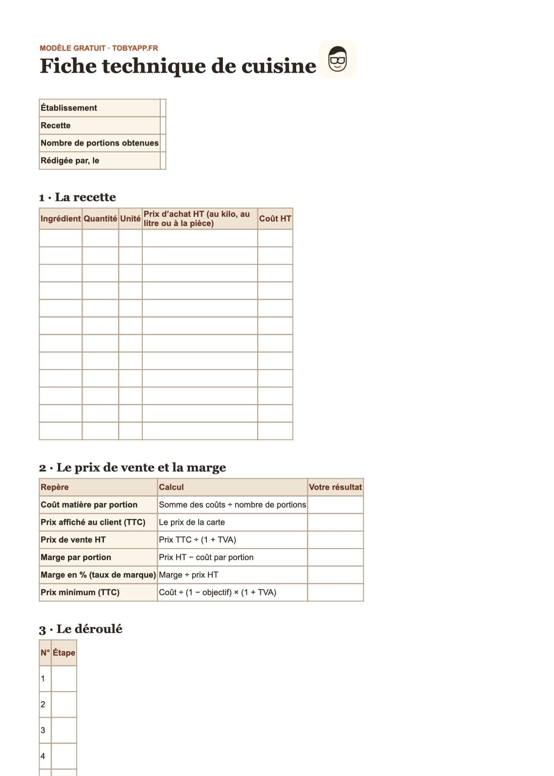 Aperçu du fichier : Fiche technique à remplir au clavier